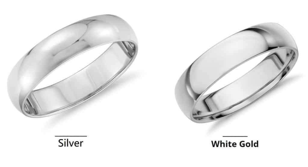 Difference Between White Gold and Silver